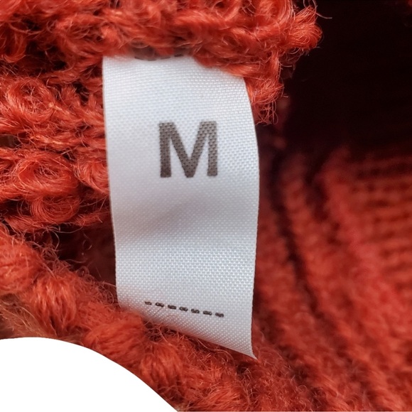 Viole Elegance Womens Vintage Burnt Red Orange Boucle Knit Sweater Vest Size M - Picture 9 of 9